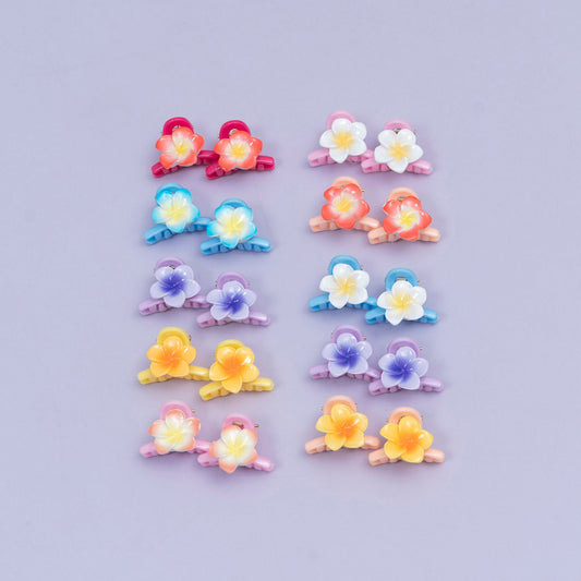 Mini Flower Hair Claw (10 Pairs) - UBKWS2538