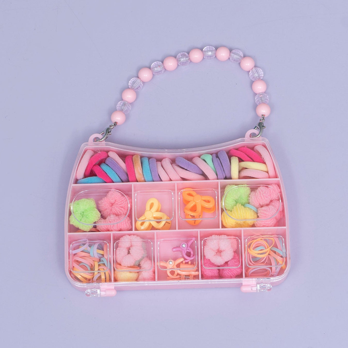 Kids Heart Hair Accessories Organizer Box with Handle (1Dz) - UBKWS2377