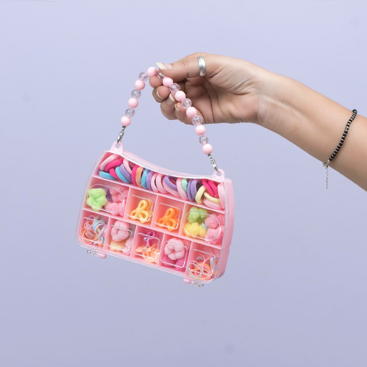 Kids Heart Hair Accessories Organizer Box with Handle (1Dz) - UBKWS2377