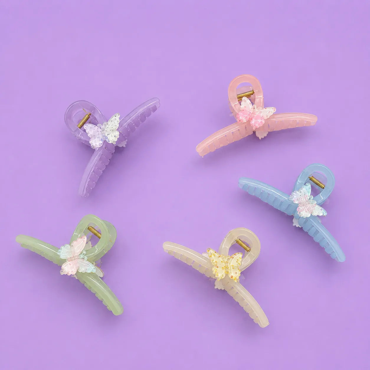 XL Pastel miniature hair claw (1Dz) - CP-195