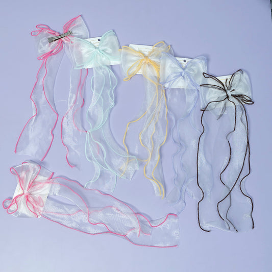 Shiny pretty bow Hair Pin (Pack of 12) - UBKWS720