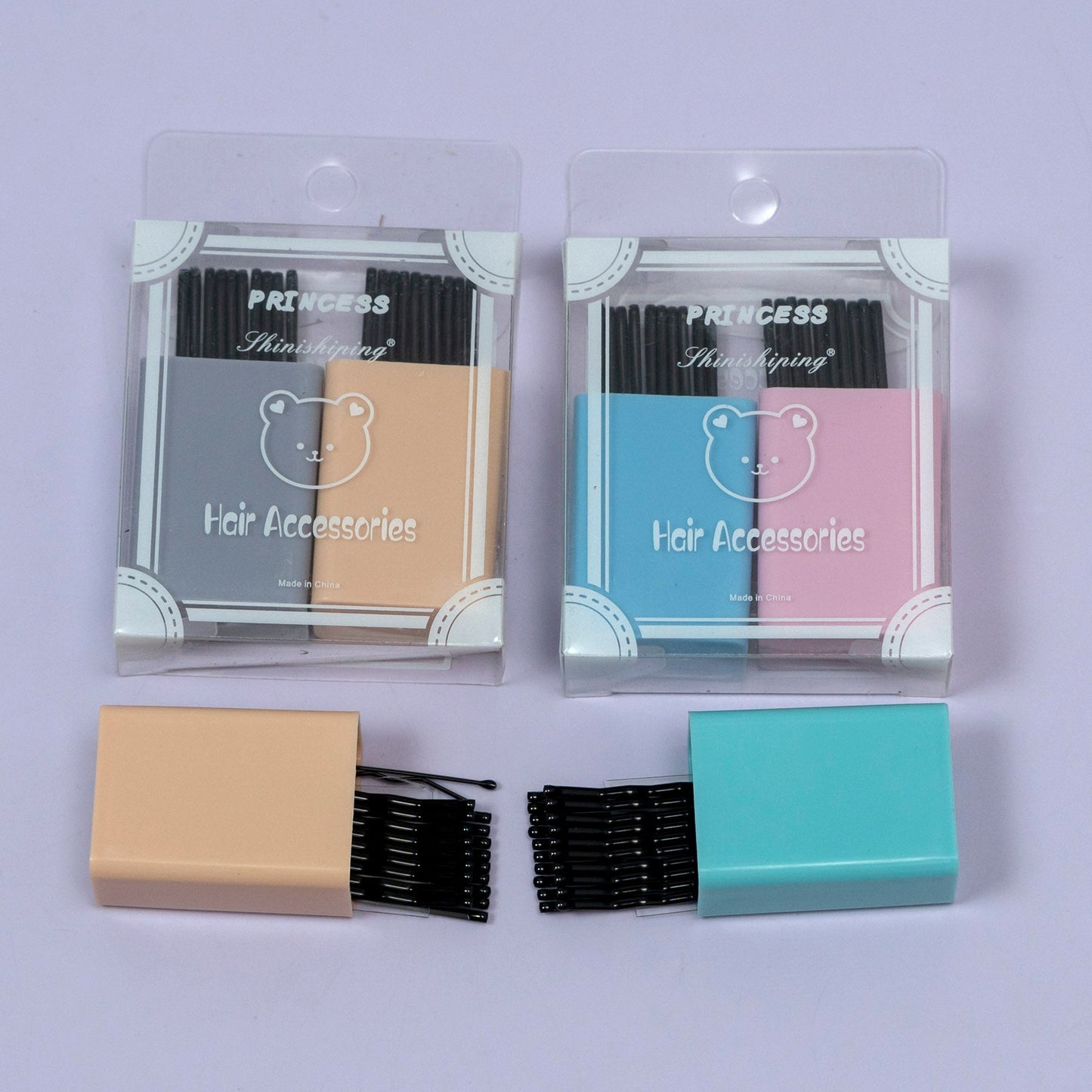 Bobby Pin Holder Case with Black Hair Pins (1Dz) - UBKWS2257