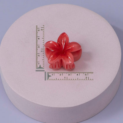 Mini Glossy Flower Hair Claw Set - UBKWS1180