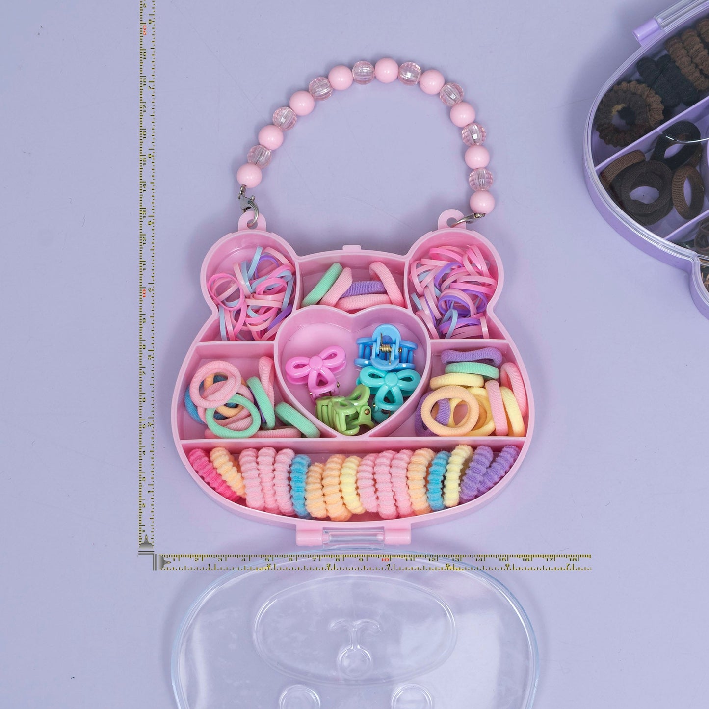 Cute Bear Hair Accessories Organizer Box with Handle (1Dz) - UBKWS2378