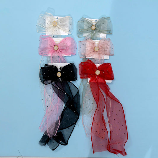 Shiny pretty bow Hair Pin (Pack of 12) - UBKWS723