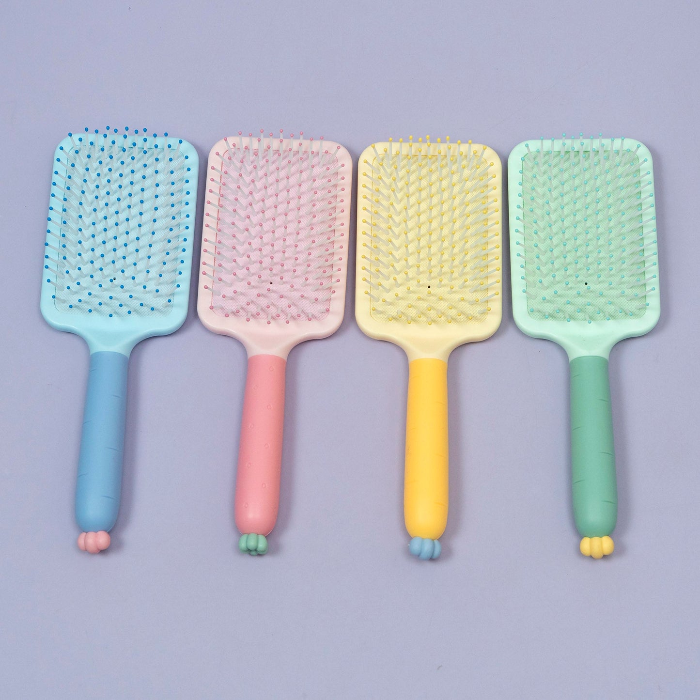 Pastel Paddle Hair Brush with Soft Grip Handle (1Dz) - UBKWS2263