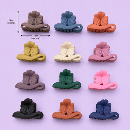 Matt flower hair claw (1Dz) - UBKWS2935