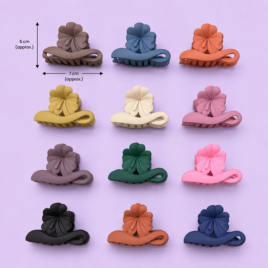 Matt flower hair claw (1Dz) - UBKWS2935