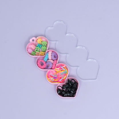 Kids 4-Layer Heart Hair Accessories (1Dz) - UBKWS2379