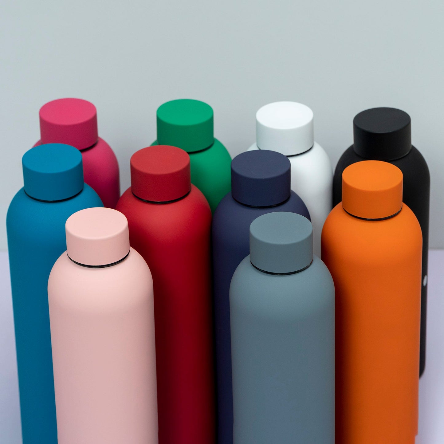 Matte Finish Stainless Steel Water Bottle (6Pcs) - UBKWS2269