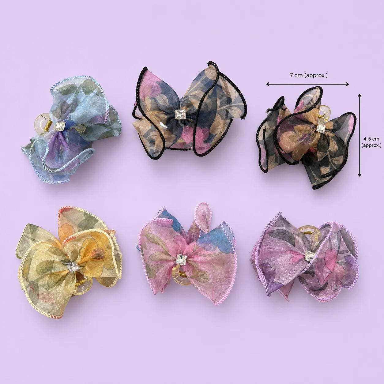 Korean Medium hair bows (1Dz) - UBKWS2976