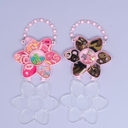 Kids Flower Hair Accessories Organizer Box with Handle (1Dz) - UBKWS2380