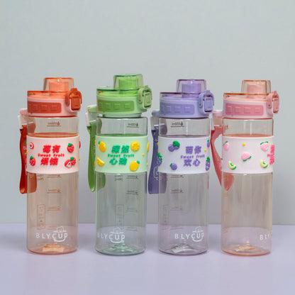 Cute Fruit Print Sports Shaker Bottle (6Pcs) - UBKWS2286