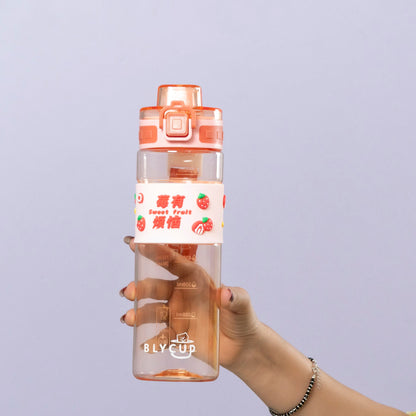 Cute Fruit Print Sports Shaker Bottle (6Pcs) - UBKWS2286