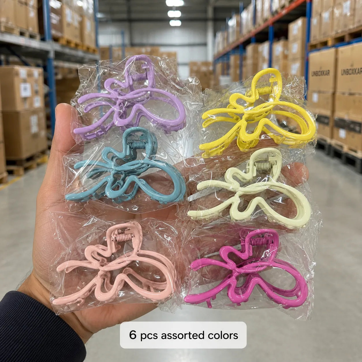 Premium Metal hair claw clip (6Pcs) - UBKWS2824