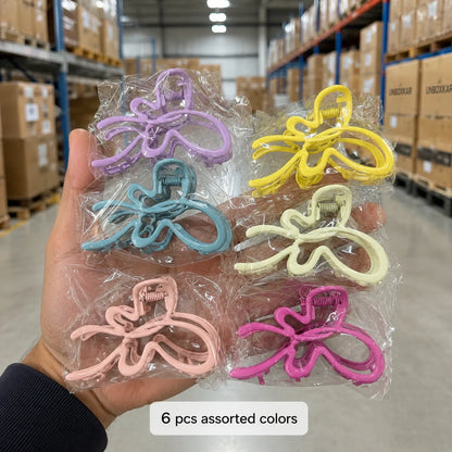 Premium Metal hair claw clip (6Pcs) - UBKWS2824