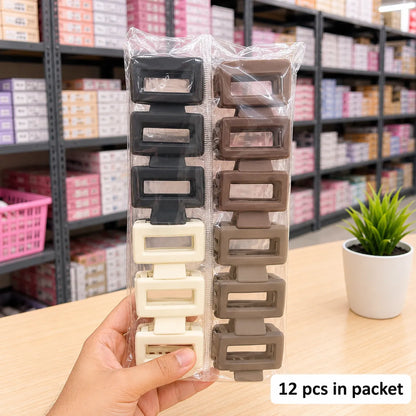 Korean matt hair claw (1Dz) - UBKWS4167