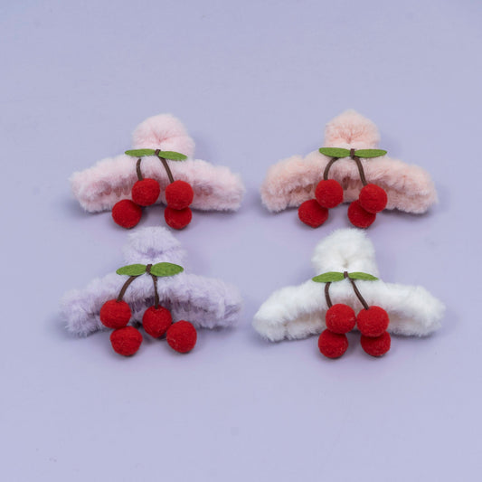 Fur Cherry Hair Claw (1Dz) - UBKWS2543