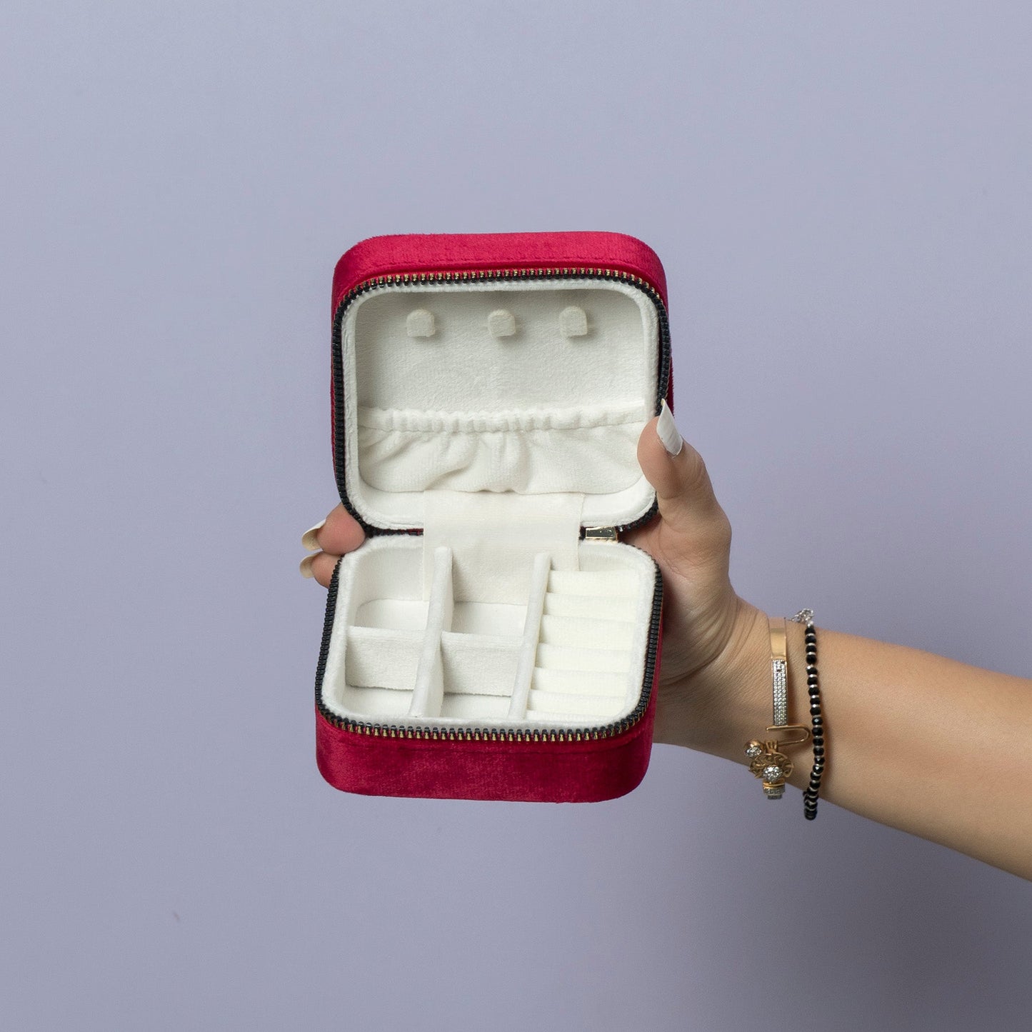 Velvet Jewelry Organizer Box (12Pcs) - UBKWS1233