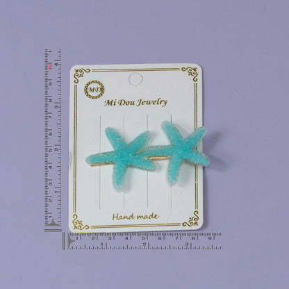 Starfish Glitter Hair Pin Set (12 Cards) - UBKWS1186