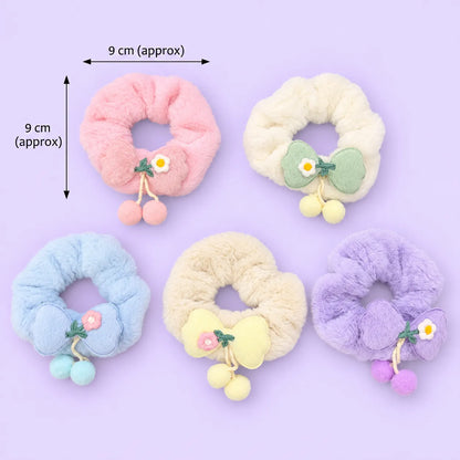 korean Fur har scrunchies (1Dz) - UBKWS4257
