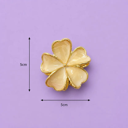 Premium flower metal hair claw (6Pcs) - UBKWS2802