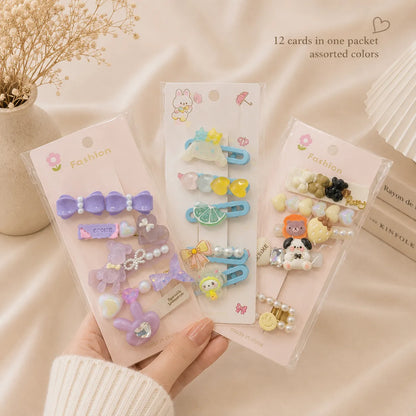 Korean hair pins card (1Dz) - UBKWS3072