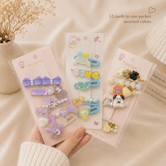 Korean hair pins card (1Dz) - UBKWS3072