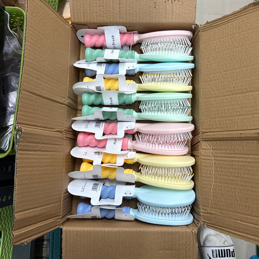 Spiral Grip Detangling Hair Brush (12Pcs) - UBKWS1246