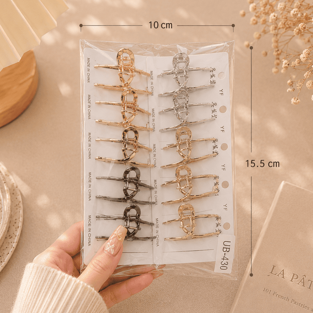 Knot Metal Hair Claw (1Dz) – UB-430