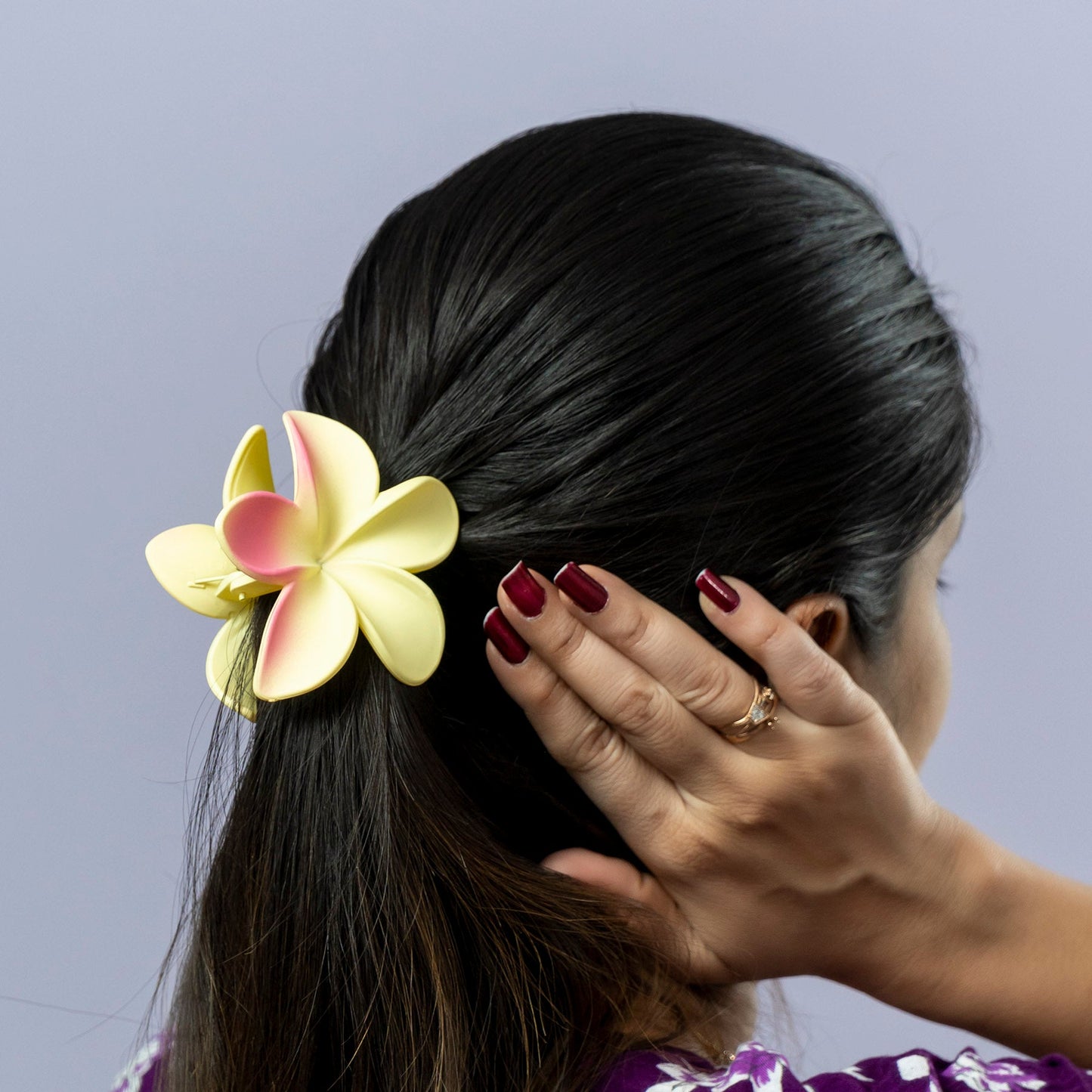 Matte Flower Hair Claw Combo (1Dz) - UBKWS2525