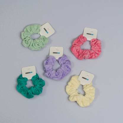 Fur hair scrunchies (12Pcs) - UBKWS1043