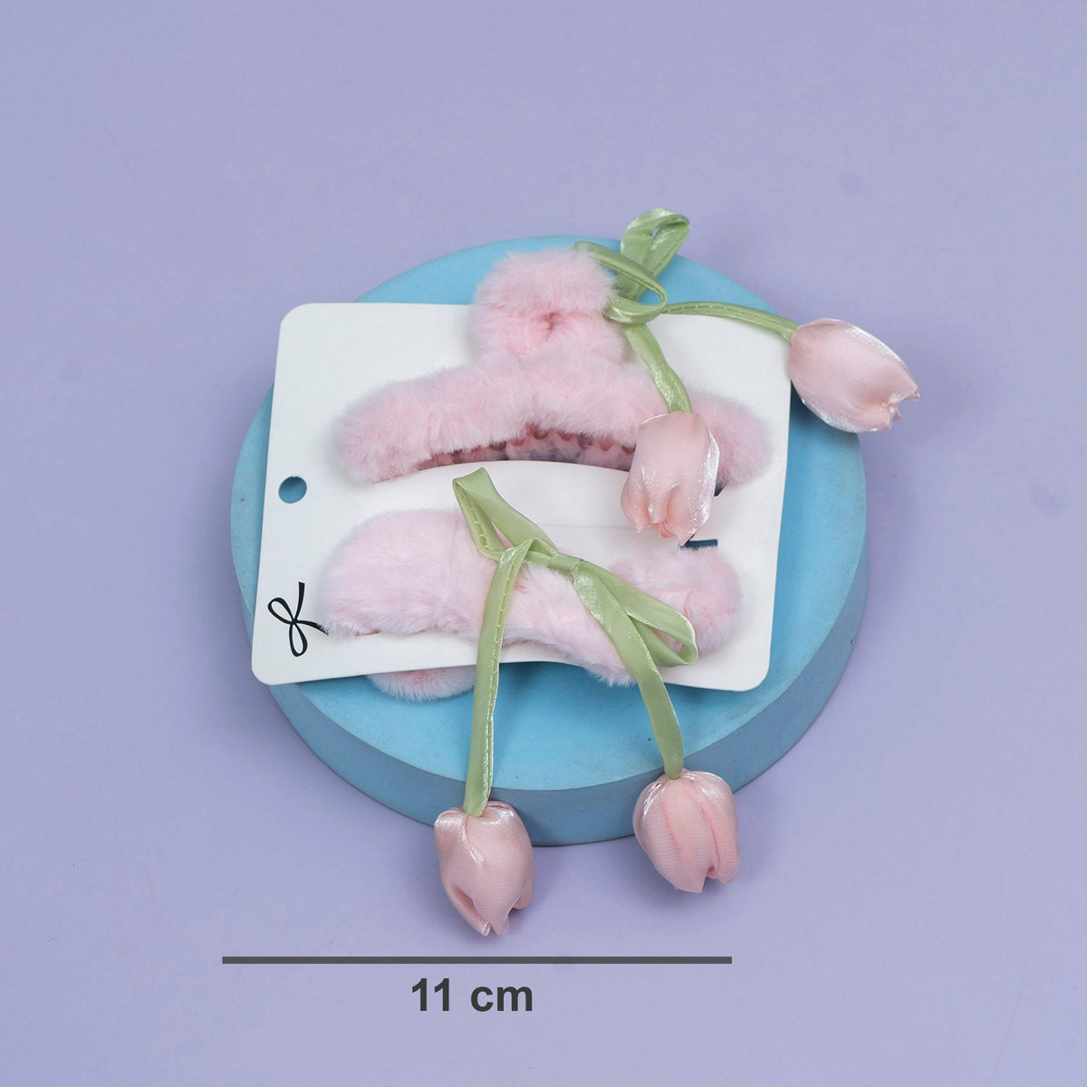 Fur Tulip Hair Claw & scrunchies combo (1Dz) - UBKWS2547