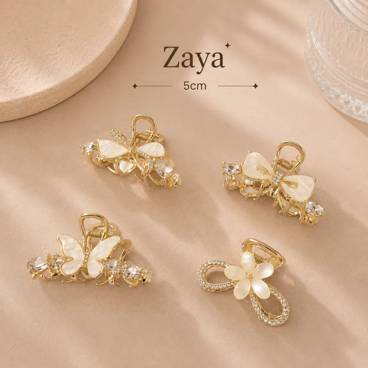 Zaya Premium hair claw (4Pc) - UBKWS4021