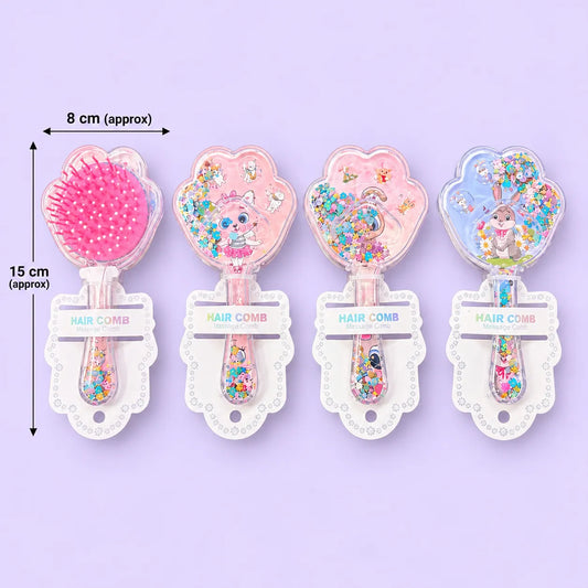 Paws Kids Glitter hair brush (1Dz) - UBKWS4330