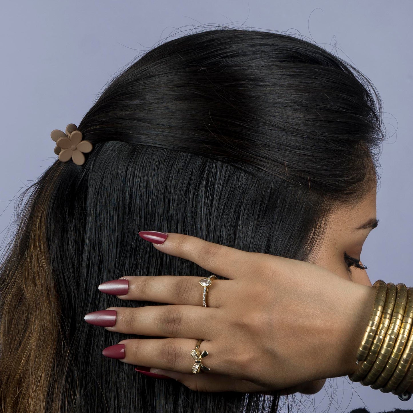 Flower Claw & Hair Tie Set (12Pcs) - UBKWS1141