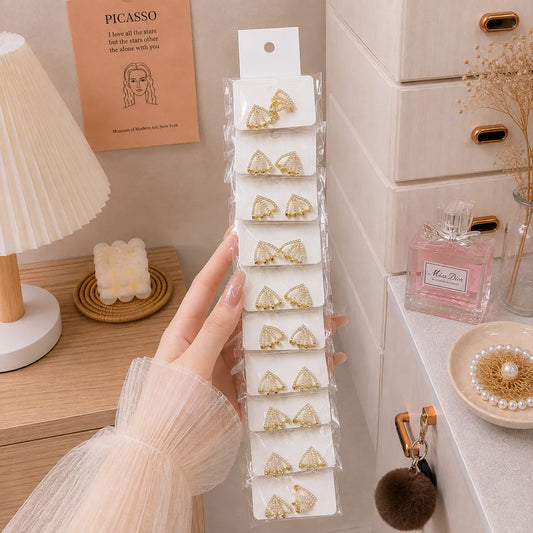 Korean Earrings (10 Pairs) - UBKWS4124