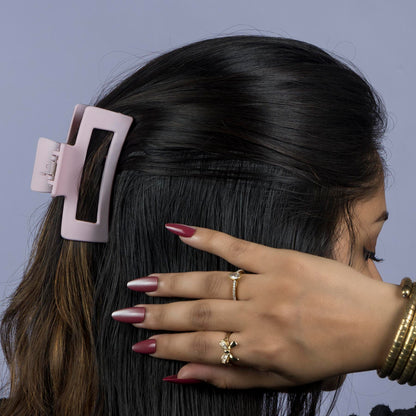 Matte Rectangle Claw Clip Set (12Pcs) - UBKWS1147