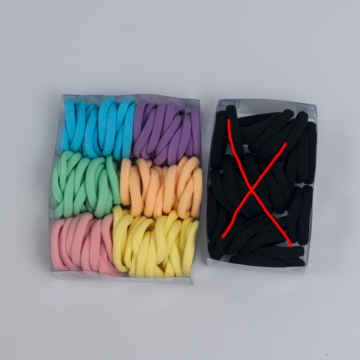 Soft hair ties (12 Boxes) - UBKWS1009