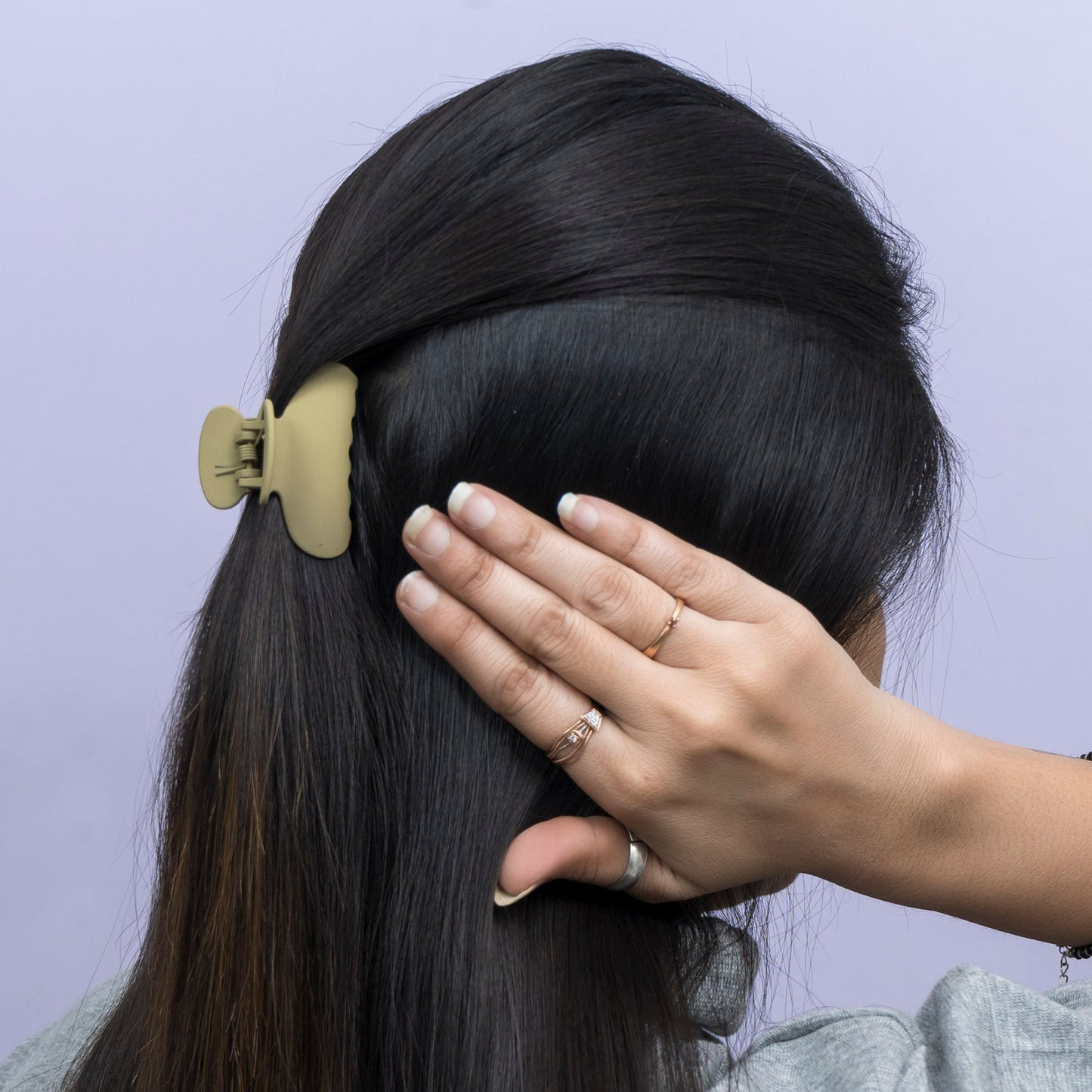 Hui Hui Matte Mini Hair Claw (1Dz) - UBKWS2390