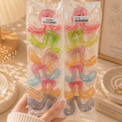 Korean style hair claw (1Dz) - UBKWS2732