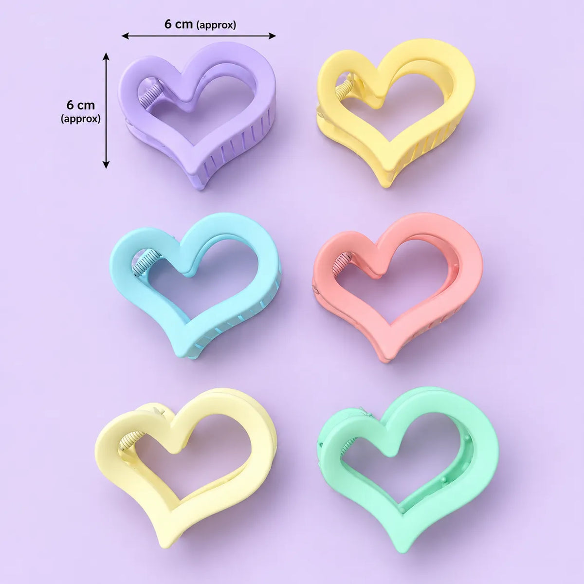 Pastel medium hair claw (1Dz) - UBKWS4325
