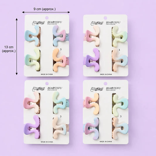 Mini Gradient star hair claw card (1Dz) - UBKWS2962