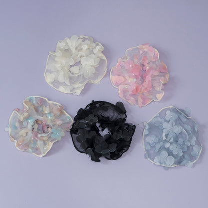 Floral Mesh Scrunchie (12Pcs) - UBKWS1196