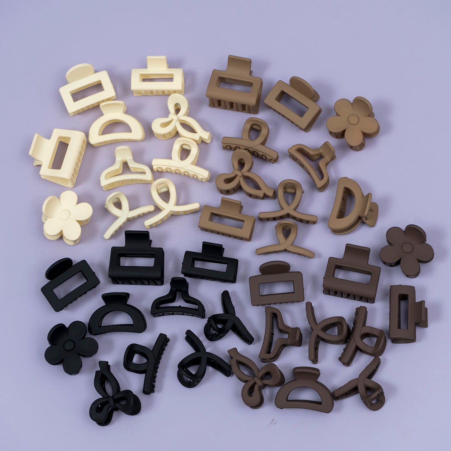 Mini Matte Hair Claw Set (1Dz) – UBKWS2691