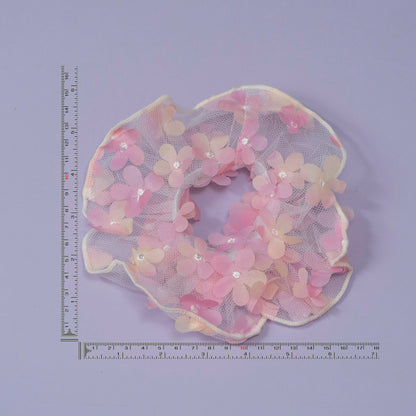 Floral Mesh Scrunchie (12Pcs) - UBKWS1196