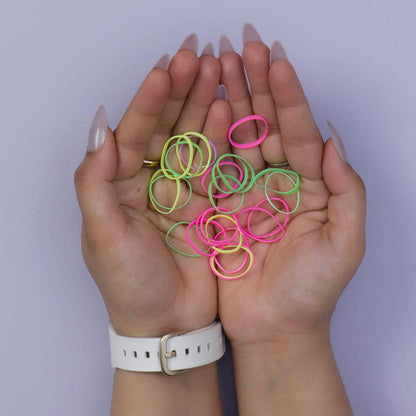 Kids Disco hair ties with Bottle (Pack of 12) - UBKWS1019