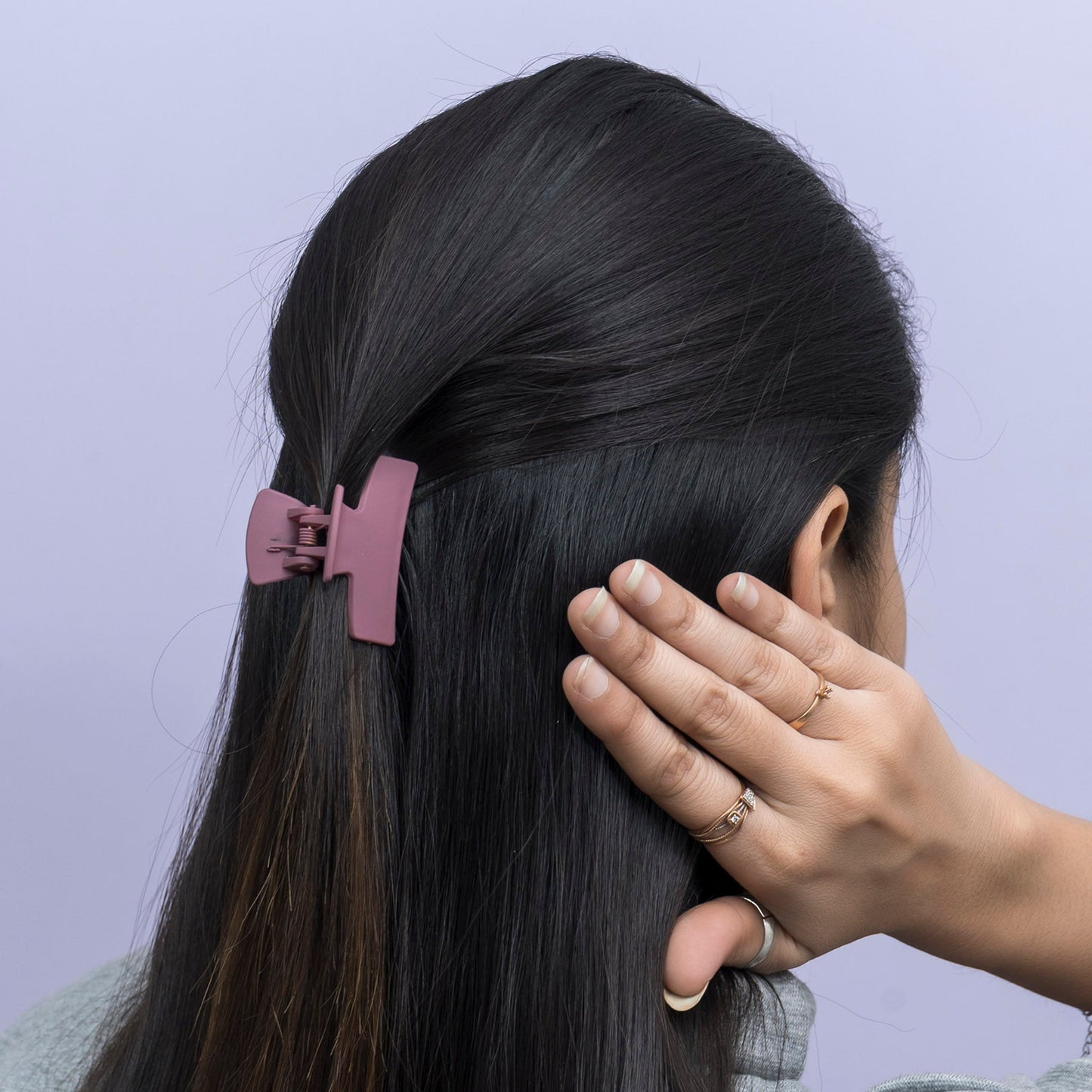 Hui Hui Matte Mini Hair Claw (1Dz) - UBKWS2394