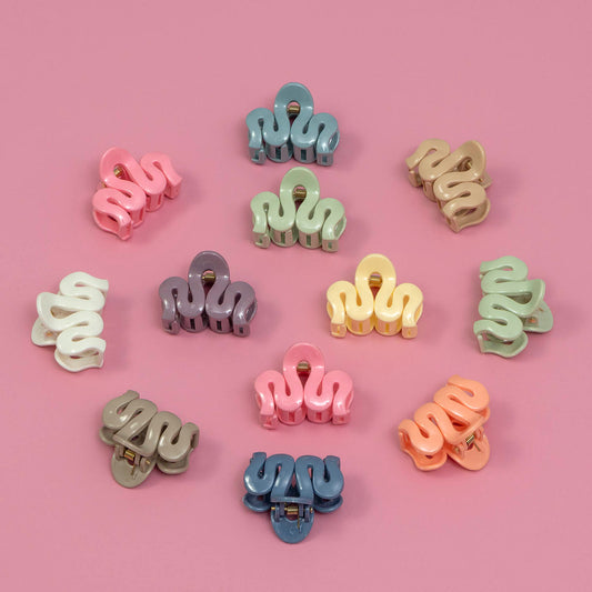 Daily wear mini hair claws (Pack of 12) - UBKWS854