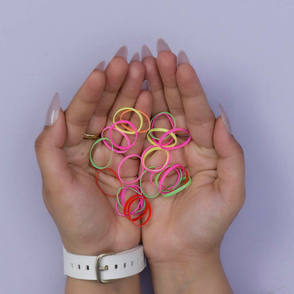 Kids Disco hair ties with Bottle (Pack of 12) - UBKWS1020